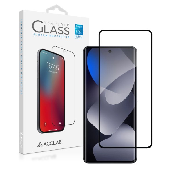 Фото - Защитное стекло для смартфона ACCLAB 9H for Xiaomi Redmi Note 15 Black (1283126633669)